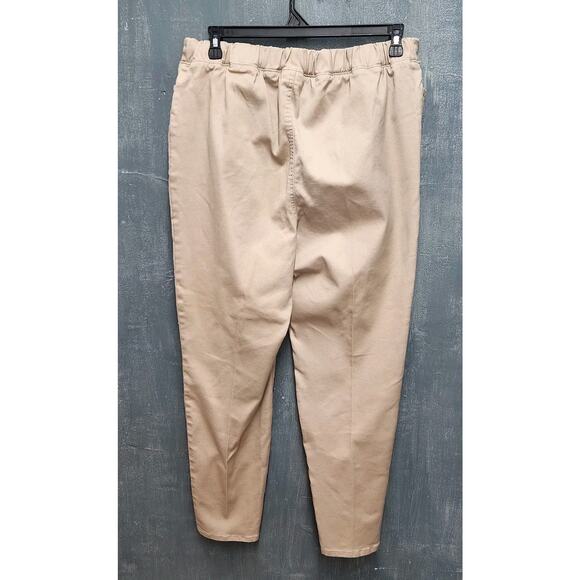 CATHERINES SUPREMA Pants Pull-on Size OX 14/ 16 Stretch Khaki Beige - Picture 5 of 12